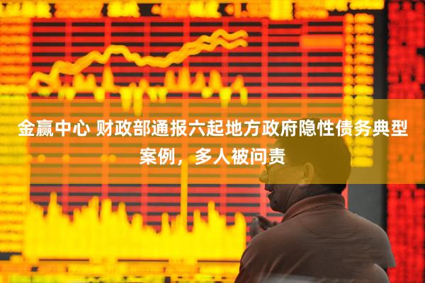 金赢中心 财政部通报六起地方政府隐性债务典型案例，多人被问责