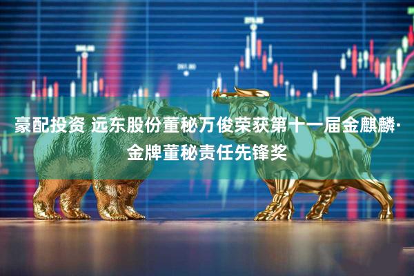 豪配投资 远东股份董秘万俊荣获第十一届金麒麟·金牌董秘责任先锋奖