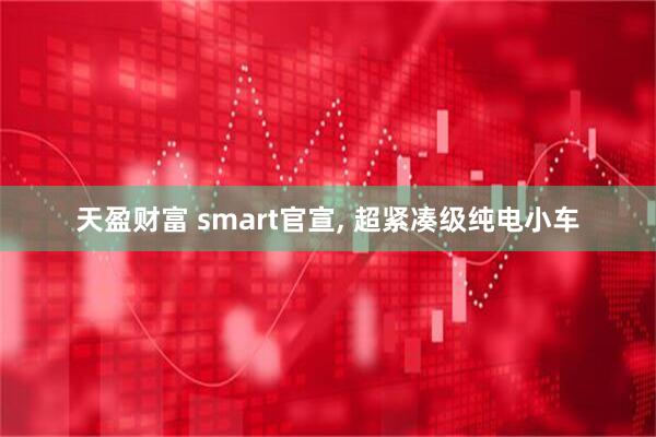 天盈财富 smart官宣, 超紧凑级纯电小车